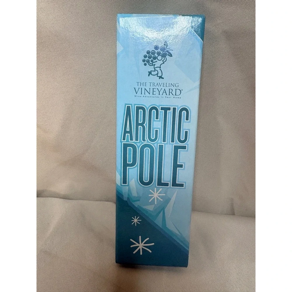 The Traveling Vineyard Arctic Pole Wine Chiller and Wine Pourer Set Silver NIB